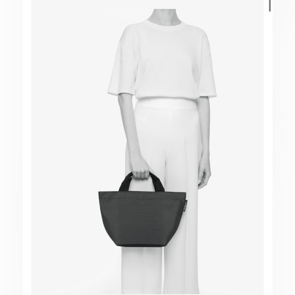 Herve Chapelier Small Black Tote Bag Top Handle - Picture 6 of 6
